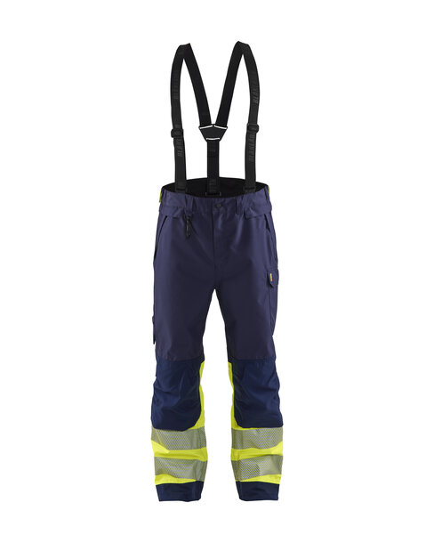 High Vis Shell Arbeitshose Marineblau/ High Vis Gelb