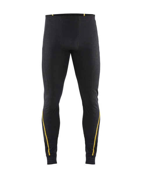 Flammschutz Unterhose, 78% Merinowolle Schwarz