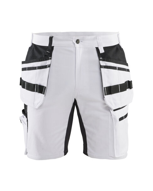 Maler Shorts mit Stretch X1900 Weiß/Schwarz