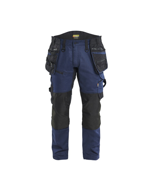 STRIKER Handwerker Arbeitshose mit Stretch Dunkel Marineblau/Schwarz