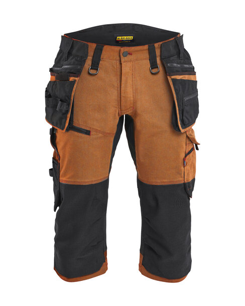 STRIKER Piratenshorts mit Stretch Rostbraun/Schwarz
