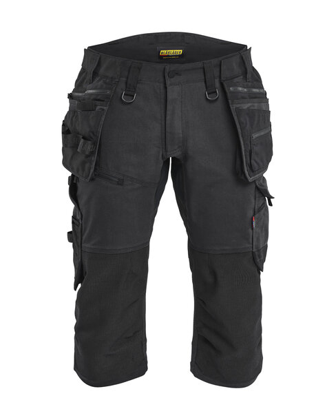 STRIKER Piratenshorts mit Stretch Schwarz/Schwarz