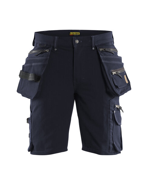 Handwerker Shorts 4-Wege-Stretch X1900 Dunkel Marineblau/Schwarz