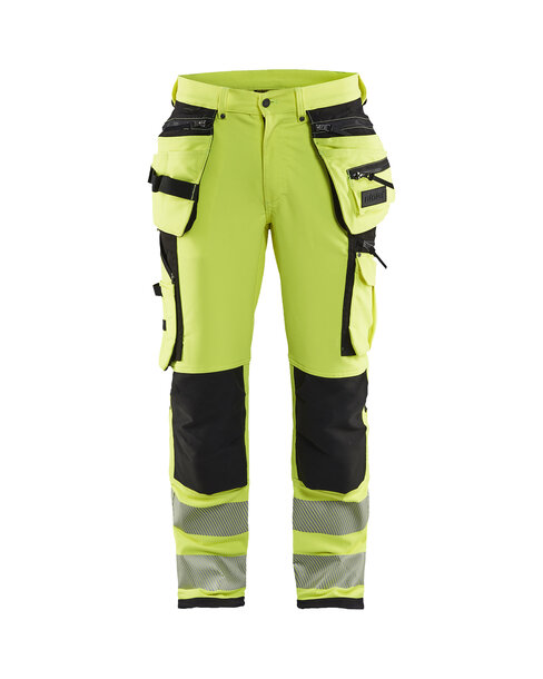 High Vis Arbeitshose 4-Wege-Stretch High Vis Gelb/Schwarz