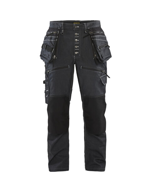 Handwerker Arbeitshose Stretch X1900 Marineblau/Schwarz