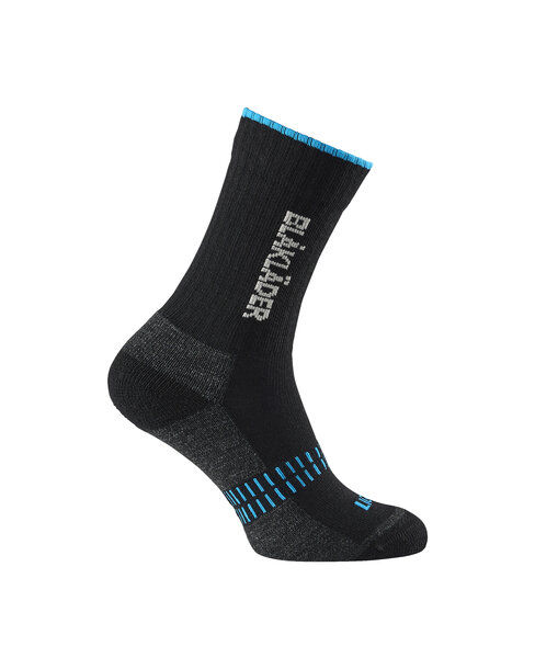 Socken LIGHT Schwarz/NEON Blau