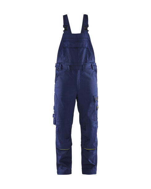 Schweisser Latzhose Marineblau/ High Vis Gelb