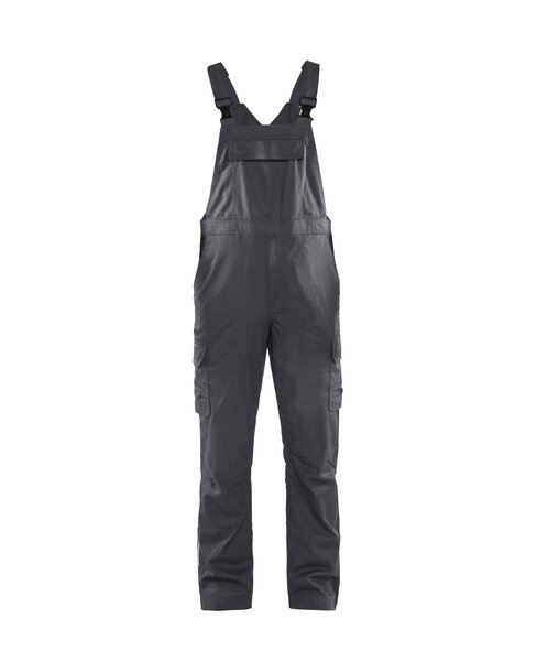 Industrie Latzhose Mittelgrau/Schwarz