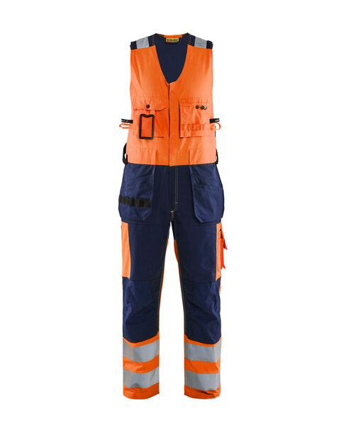 High Vis Kombihose High Vis Orange/Marineblau