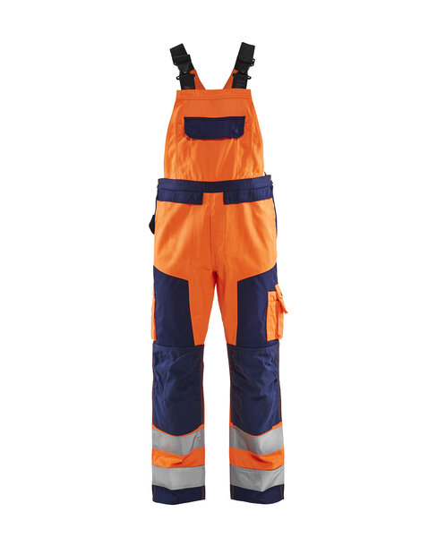 High Vis Latzhose High Vis Orange/Marineblau