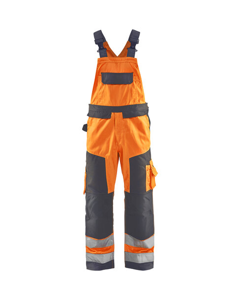 High Vis Latzhose High Vis Orange/Mittelgrau