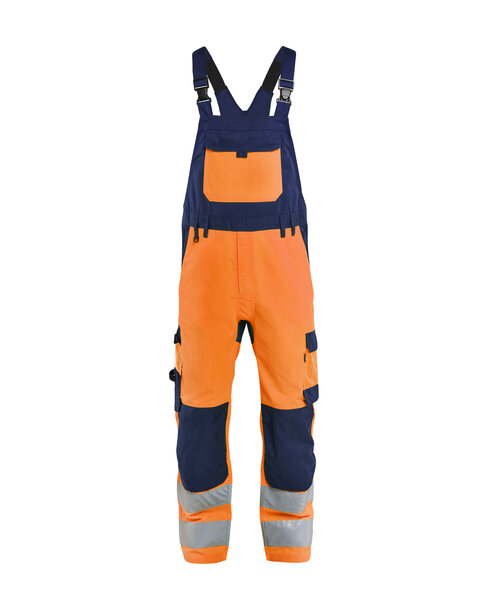 High Vis Latzhose High Vis Orange/Marineblau