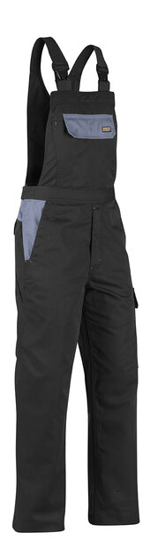Latzhose Industrie Schwarz/Grau
