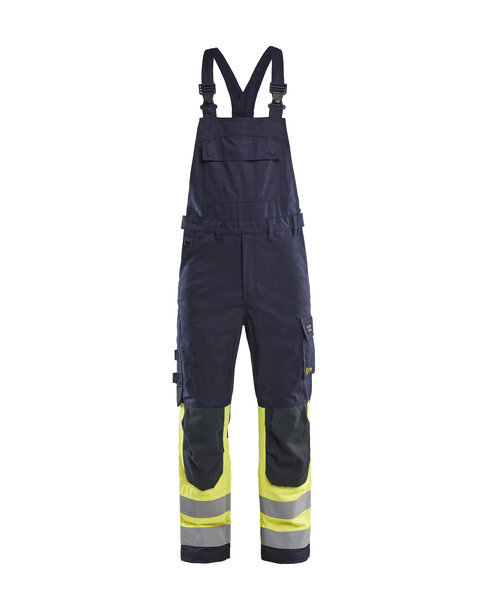 Multinorm Latzhose Inhärent Marineblau/ High Vis Gelb