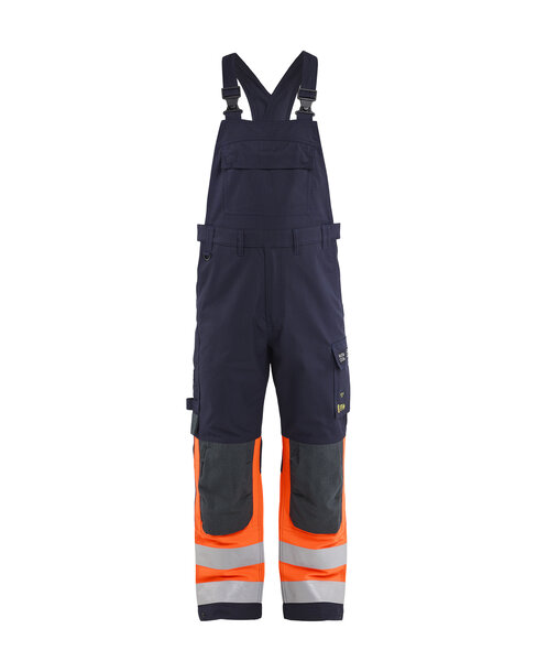 Multinorm Latzhose Inhärent Marineblau/Orange