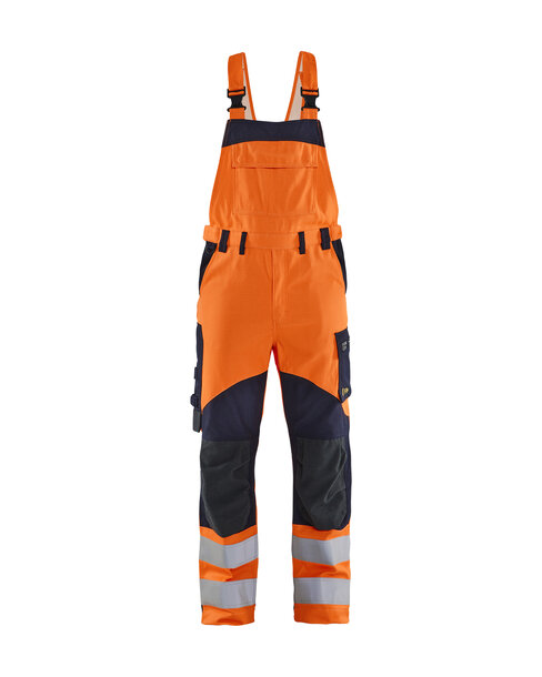 Multinorm Latzhose Inhärent High Vis Orange/Marineblau