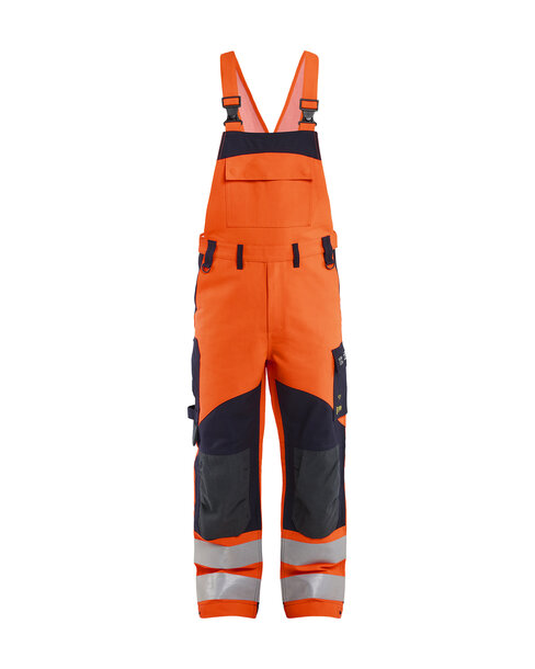 Multinorm Latzhose Inhärent High Vis Orange/Marineblau