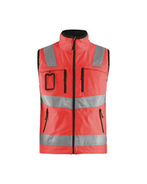 High Vis Softshell Weste High Vis Rot