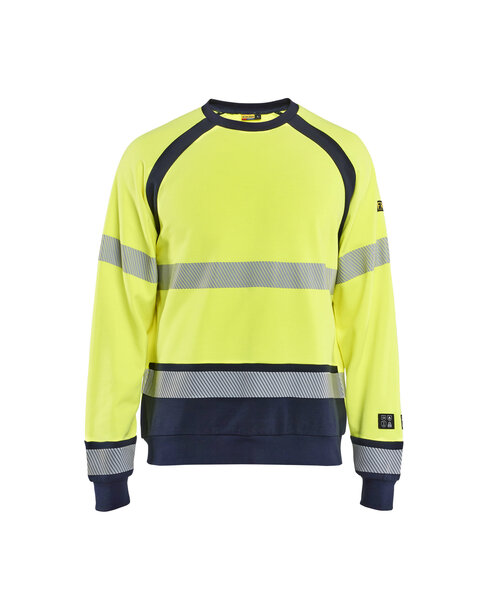 Multinorm Sweatshirt High Vis Gelb/Marineblau