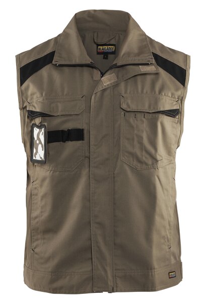 Arbeitsweste Industrie Khaki/Schwarz
