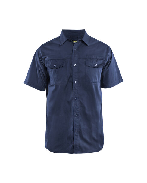 Kurzarmhemd Marineblau