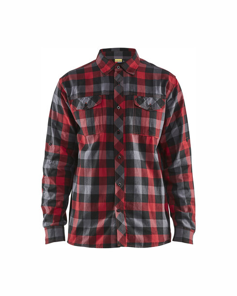 Flanellhemd Rot/Schwarz