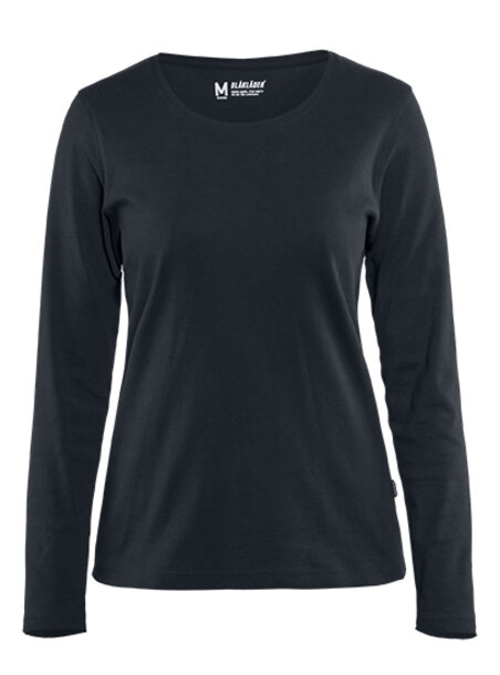 Damen Langarm T-Shirt Dunkel Marineblau