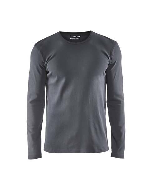 Langarm T-Shirt Grau