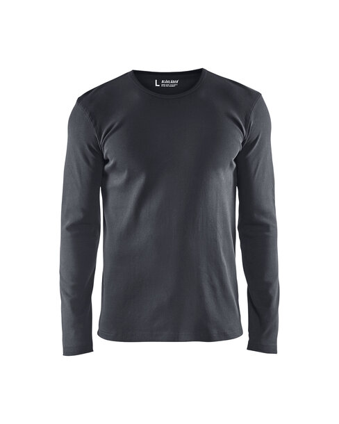 Langarm T-Shirt Dunkelgrau