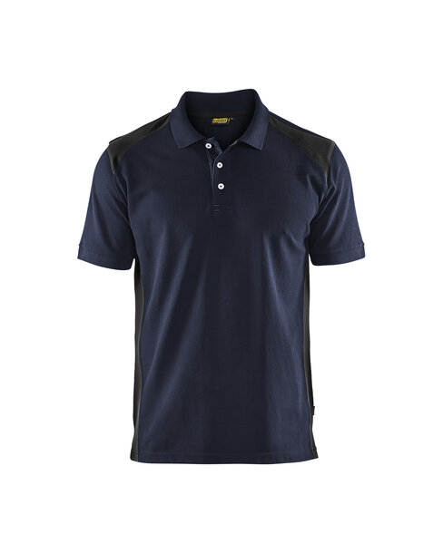 Polo Shirt Dunkel Marineblau/Schwarz