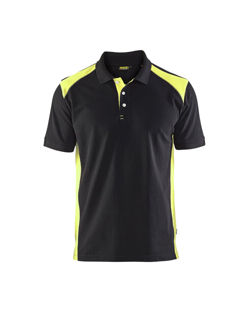 Polo Shirt Schwarz/Gelb
