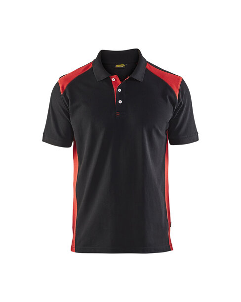 Polo Shirt Schwarz/Rot