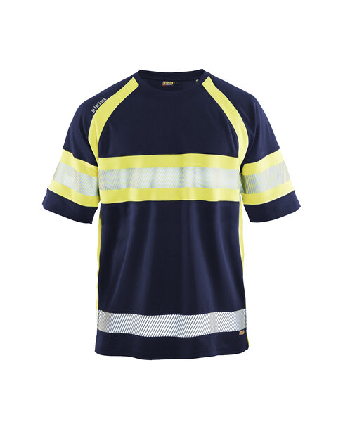 UV T-Shirt High Vis Marineblau/ High Vis Gelb