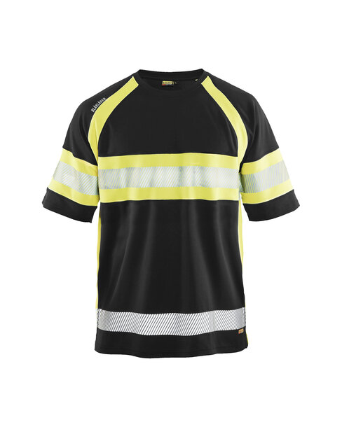 UV T-Shirt High Vis Schwarz/Gelb
