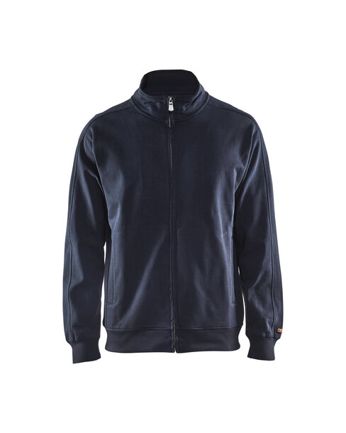 Sweatshirt mit Reißverschluss Dunkel Marineblau