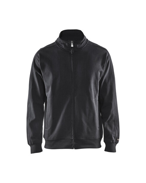 Sweatshirt mit Reißverschluss Schwarz