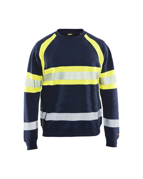 High Vis Sweater Marineblau/ High Vis Gelb