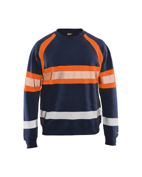 High Vis Sweater Marineblau/Orange