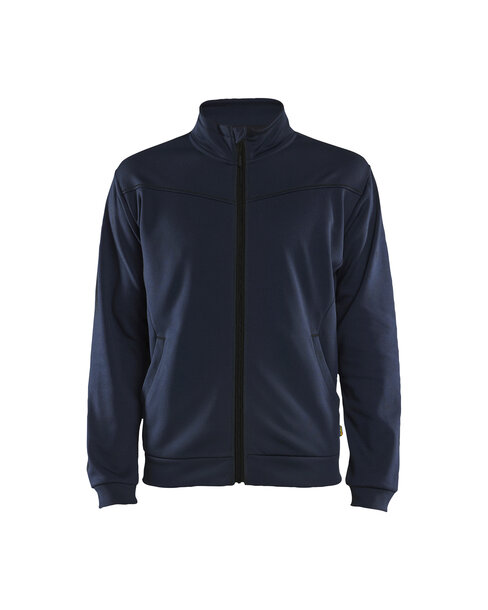Sweatjacke mit Reißverschluss Dunkel Marineblau/Schwarz