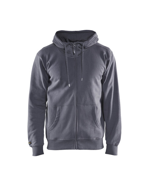 Sweatshirt mit Kapuze und Reißverschluss Grau