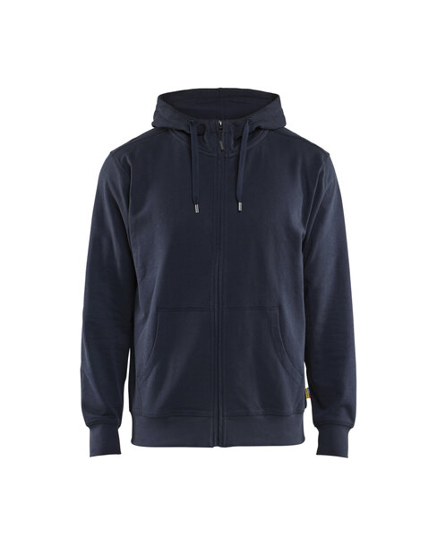 Kapuzenpulli mit ReißverschlussDunkel Marineblau