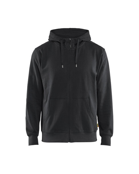 Kapuzenpulli mit ReißverschlussSchwarz