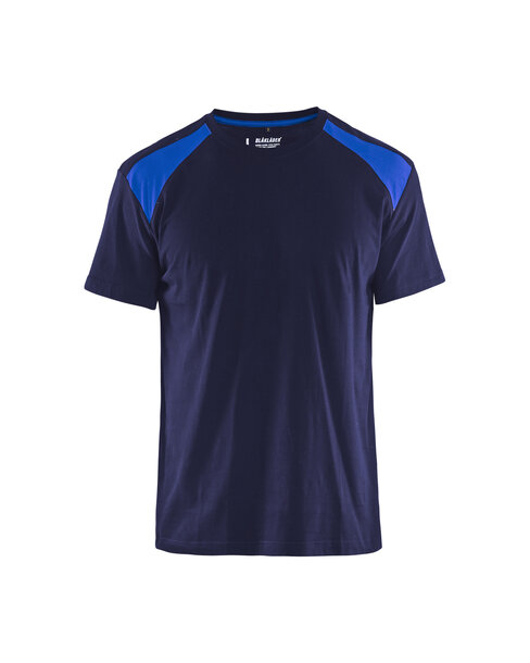T-Shirt Marineblau/Kornblau