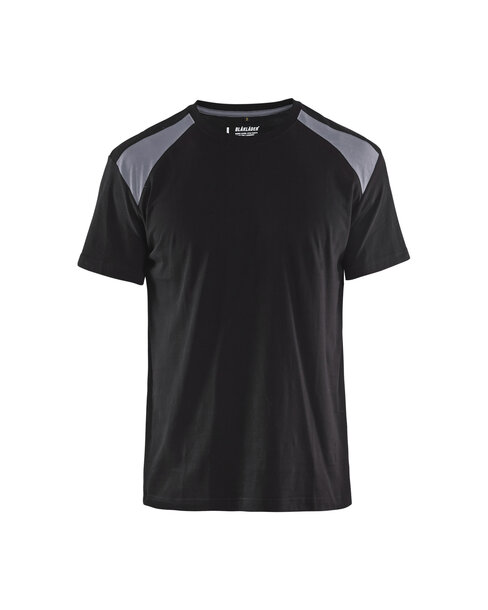 T-Shirt Schwarz/Grau