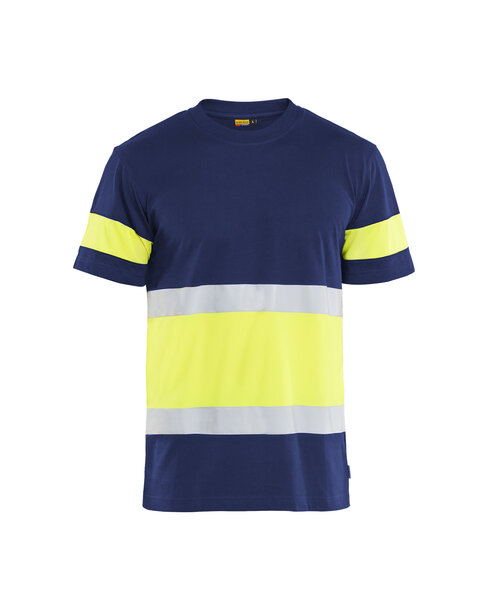 High Vis T-Shirt Marineblau/Gelb