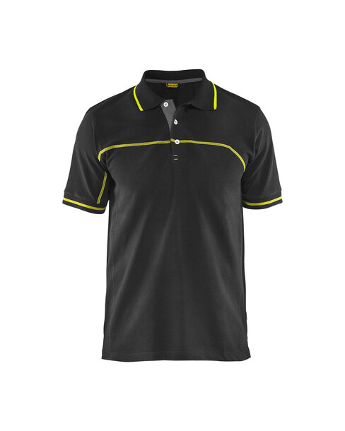Polo Shirt Schwarz/Gelb