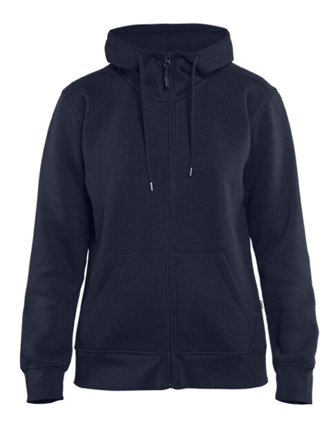 Damen Kapuzenjacke mit Reißverschluss Marineblau
