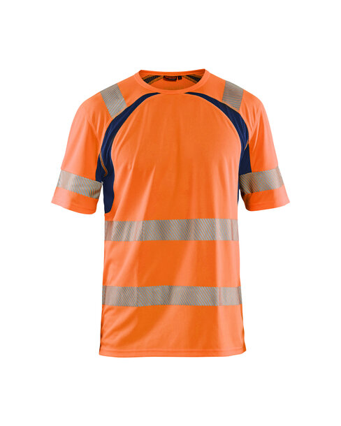 UV T-Shirt High Vis High Vis Orange/Marineblau