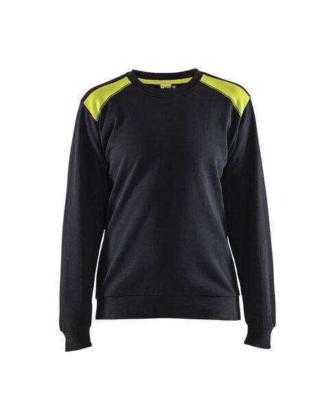 Damen Sweatshirt Schwarz/Gelb