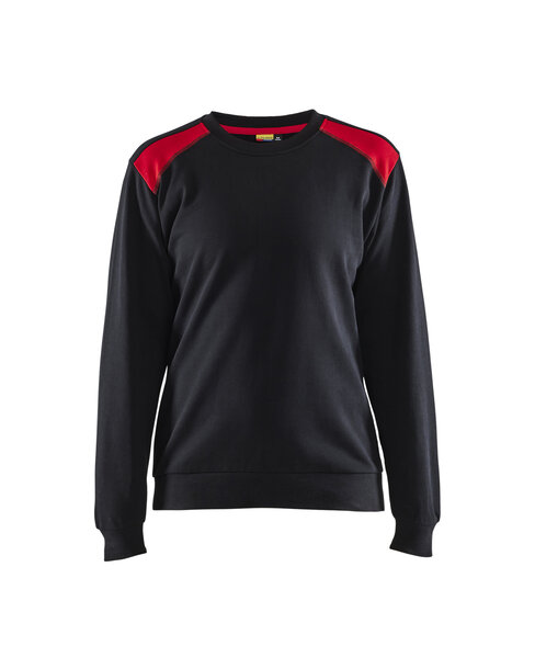 Damen Sweatshirt Schwarz/Rot